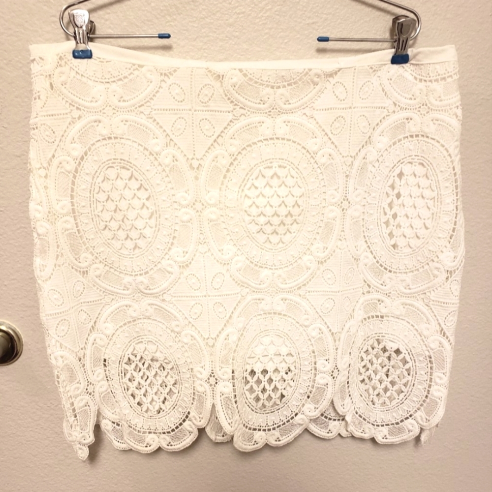 Summer Skirt • Pretty Lined Lace • XHILARATION XXL • Knee Length •